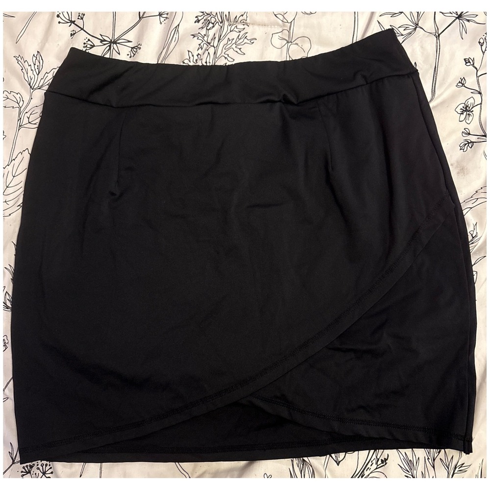 LouKeith‎ Women's Black Golf/Tennis Activewear Skort W/ Pockets, Size XL